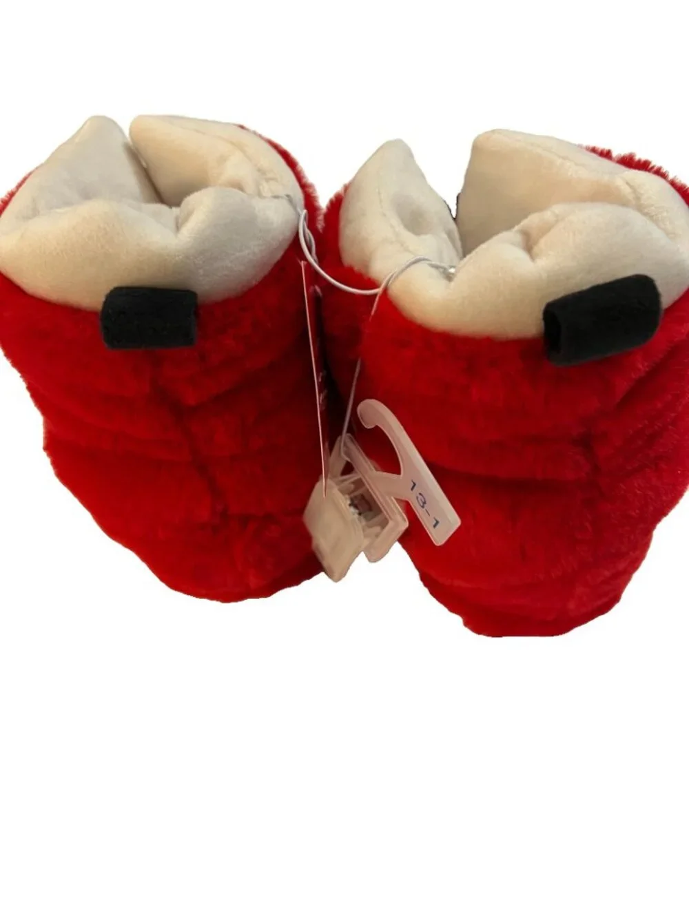 Kids Wondershop Red Ski Bootie Fuzzy House Slipper Sz S 13-1 NWT